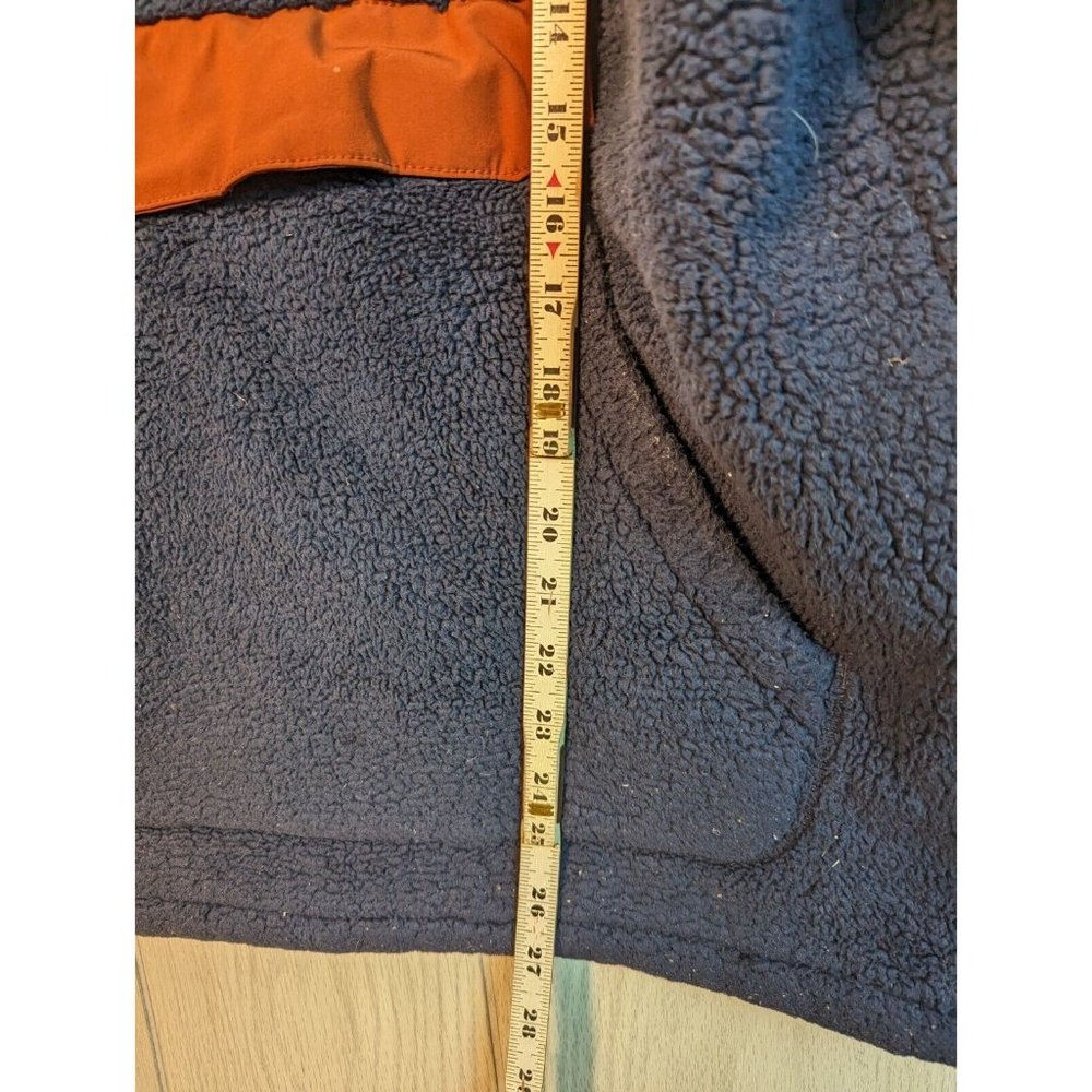The North Face Campshire Pullover Navy Green Center Pocket Sherpa Men’s Medium - Picture 5 of 6